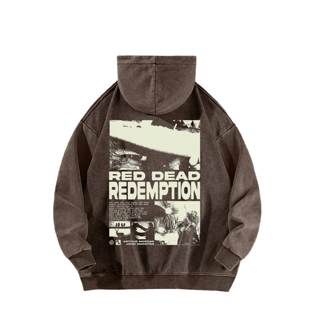 Red Dead Redemption Unisex Washed Hoodie 2605006944