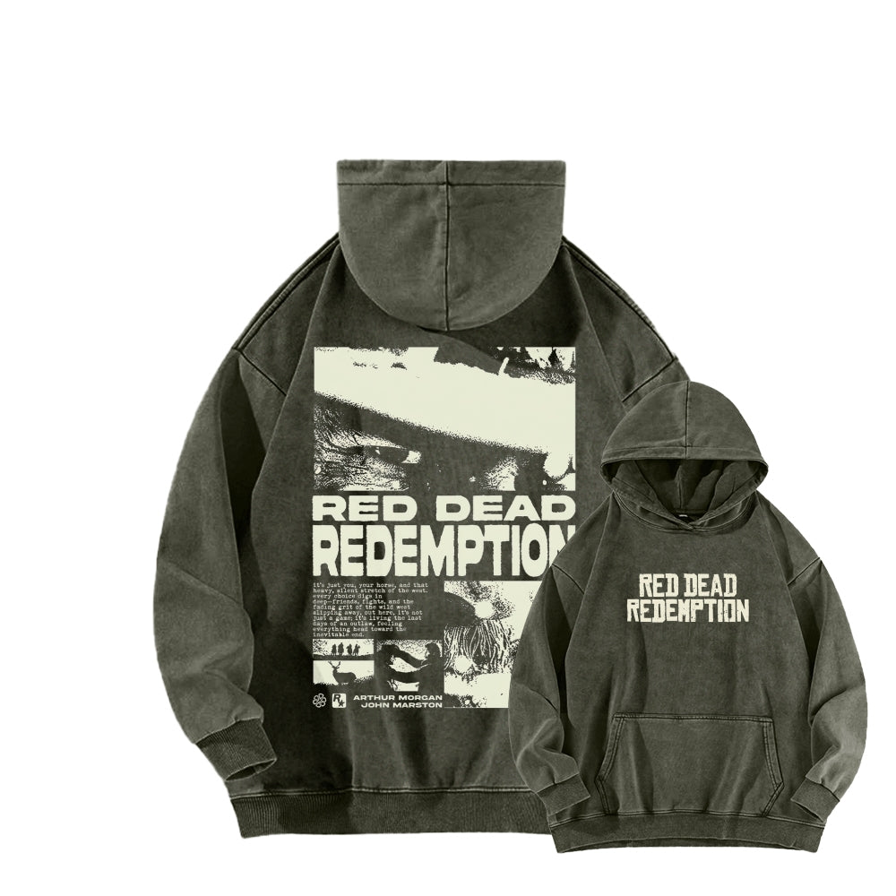 Red Dead Redemption Unisex Washed Hoodie 2605006944