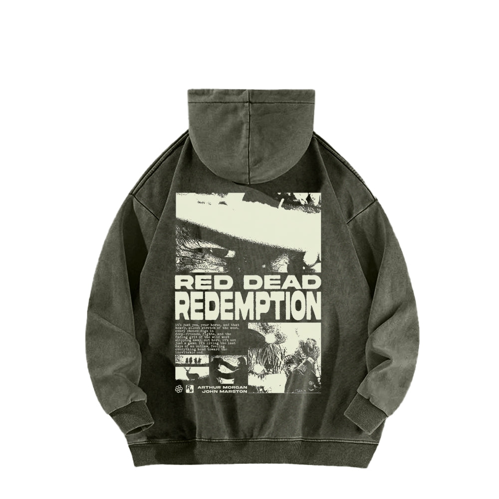 Red Dead Redemption Unisex Washed Hoodie 2605006944