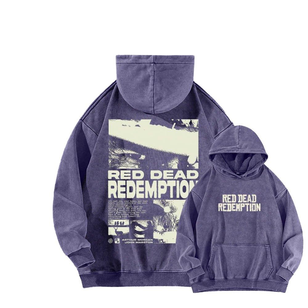 Red Dead Redemption Unisex Washed Hoodie 2605006944