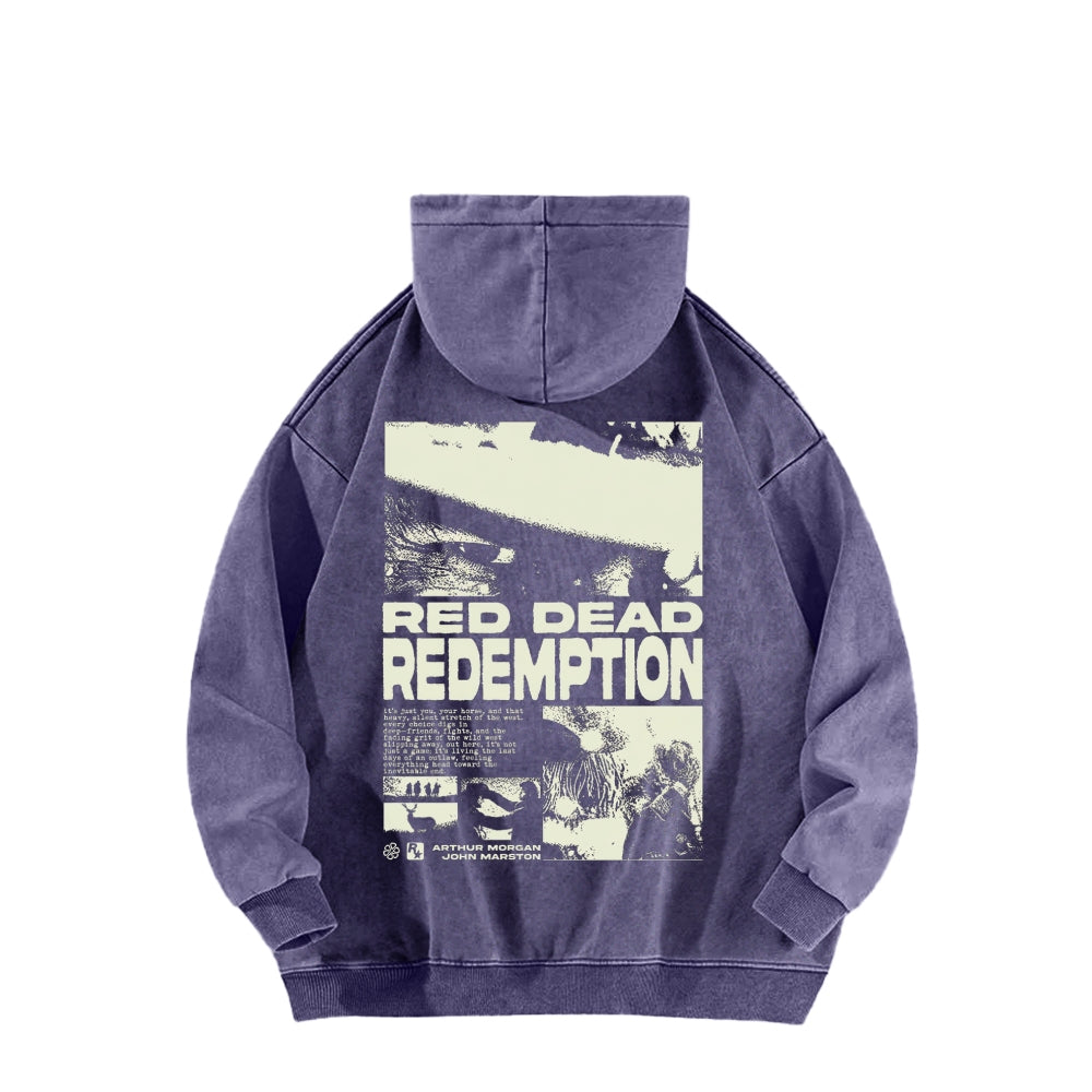 Red Dead Redemption Unisex Washed Hoodie 2605006944