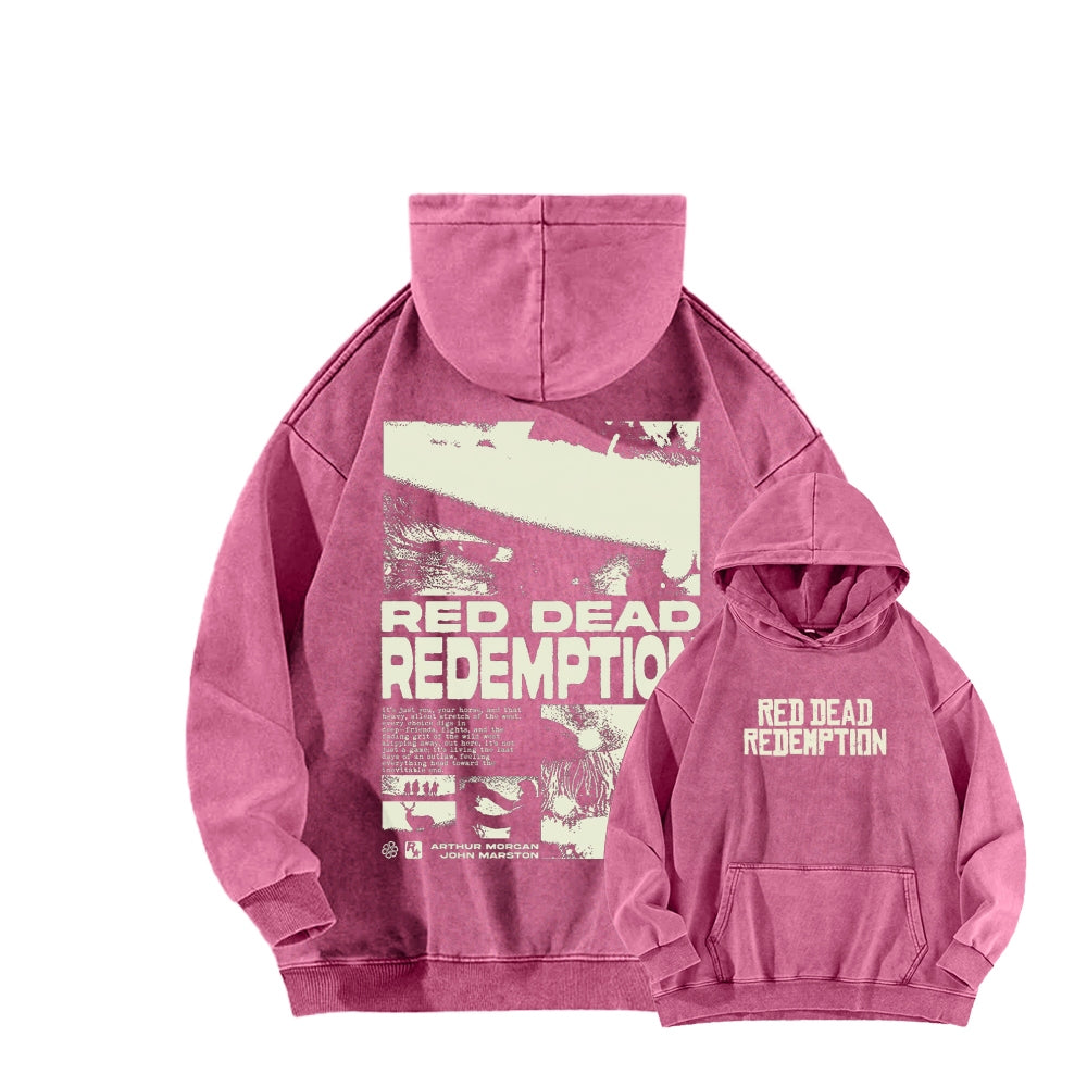Red Dead Redemption Unisex Washed Hoodie 2605006944