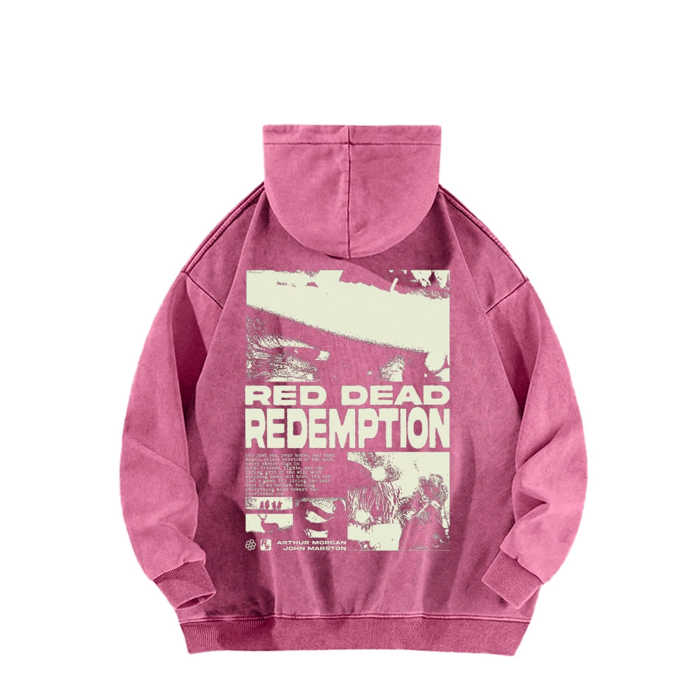 Red Dead Redemption Unisex Washed Hoodie 2605006944