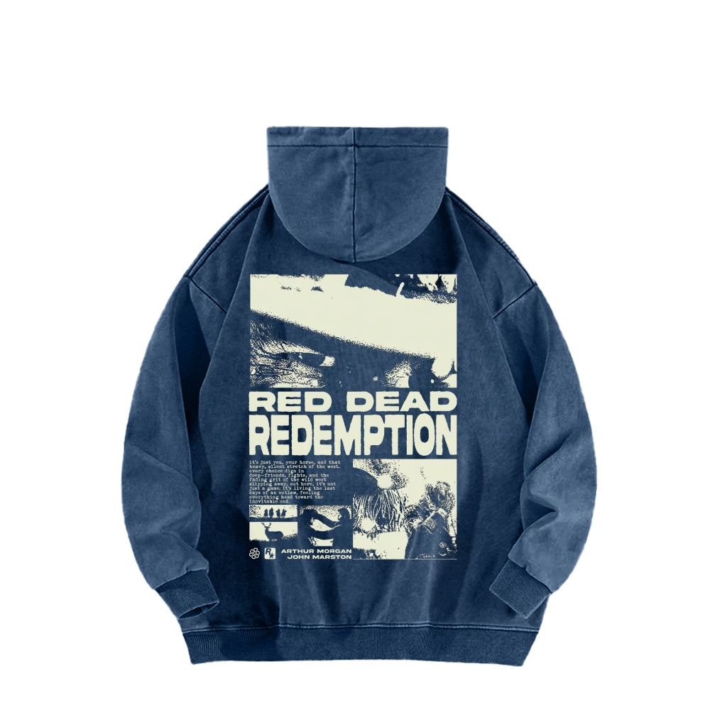 Red Dead Redemption Unisex Washed Hoodie 2605006944