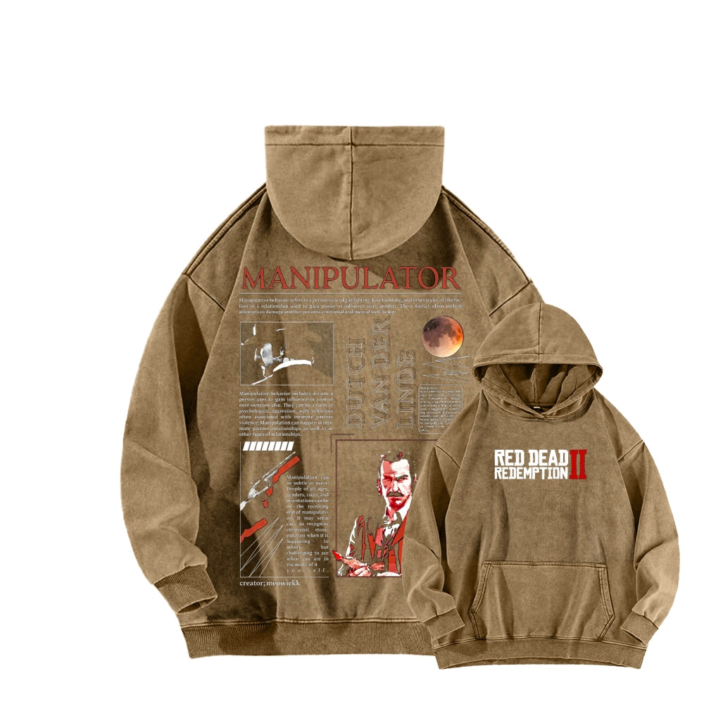 Red Dead Redemption Unisex Washed Hoodie 2605006973