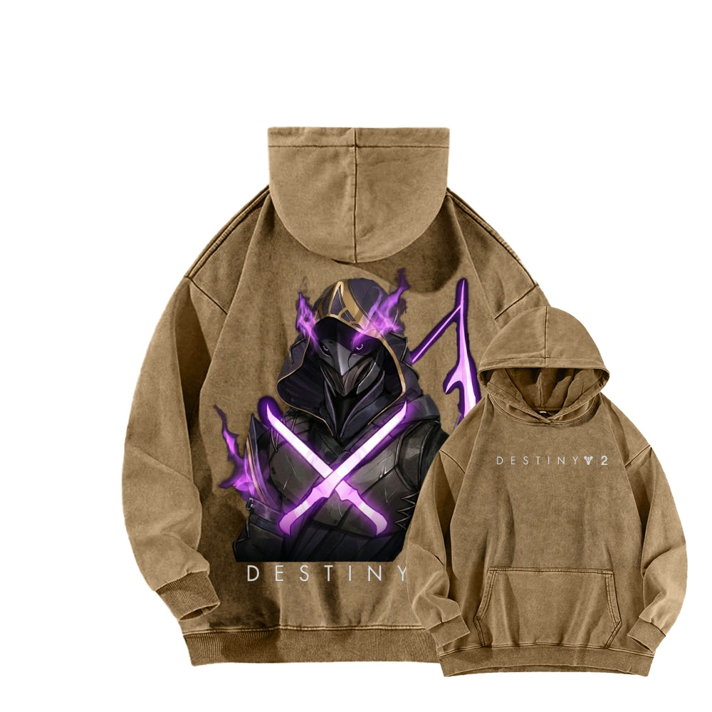 Destiny Unisex Washed Hoodie 2605015663