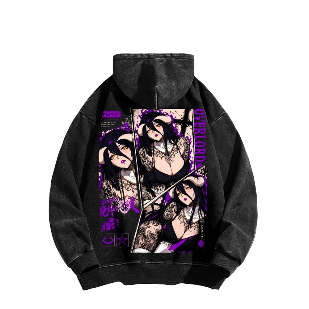 Overlord Unisex Washed Hoodie 2606002908