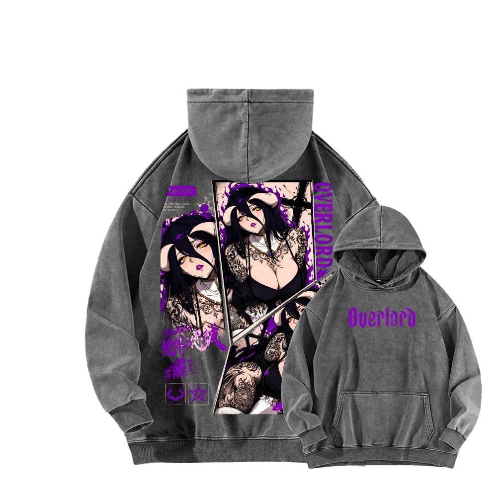 Overlord Unisex Washed Hoodie 2606002908