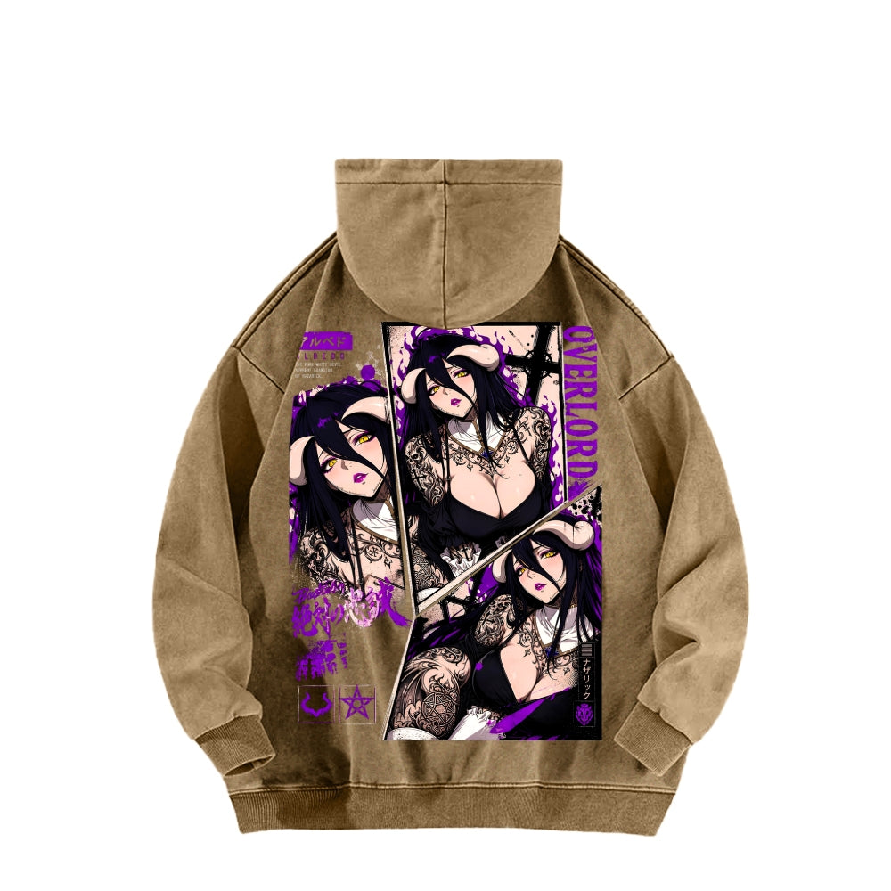 Overlord Unisex Washed Hoodie 2606002908