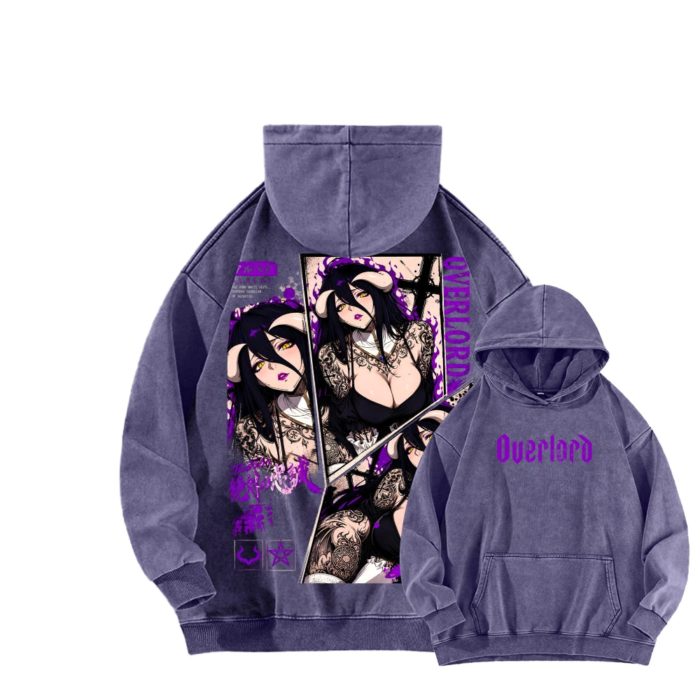 Overlord Unisex Washed Hoodie 2606002908