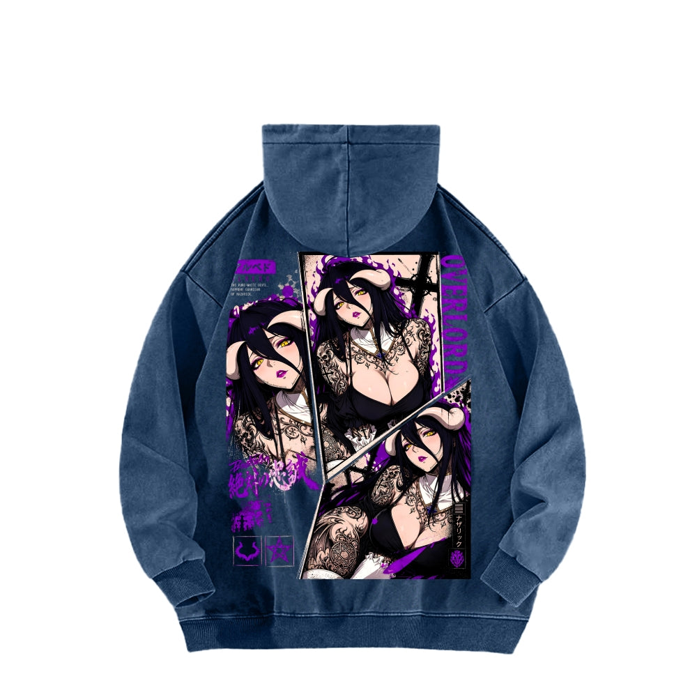 Overlord Unisex Washed Hoodie 2606002908