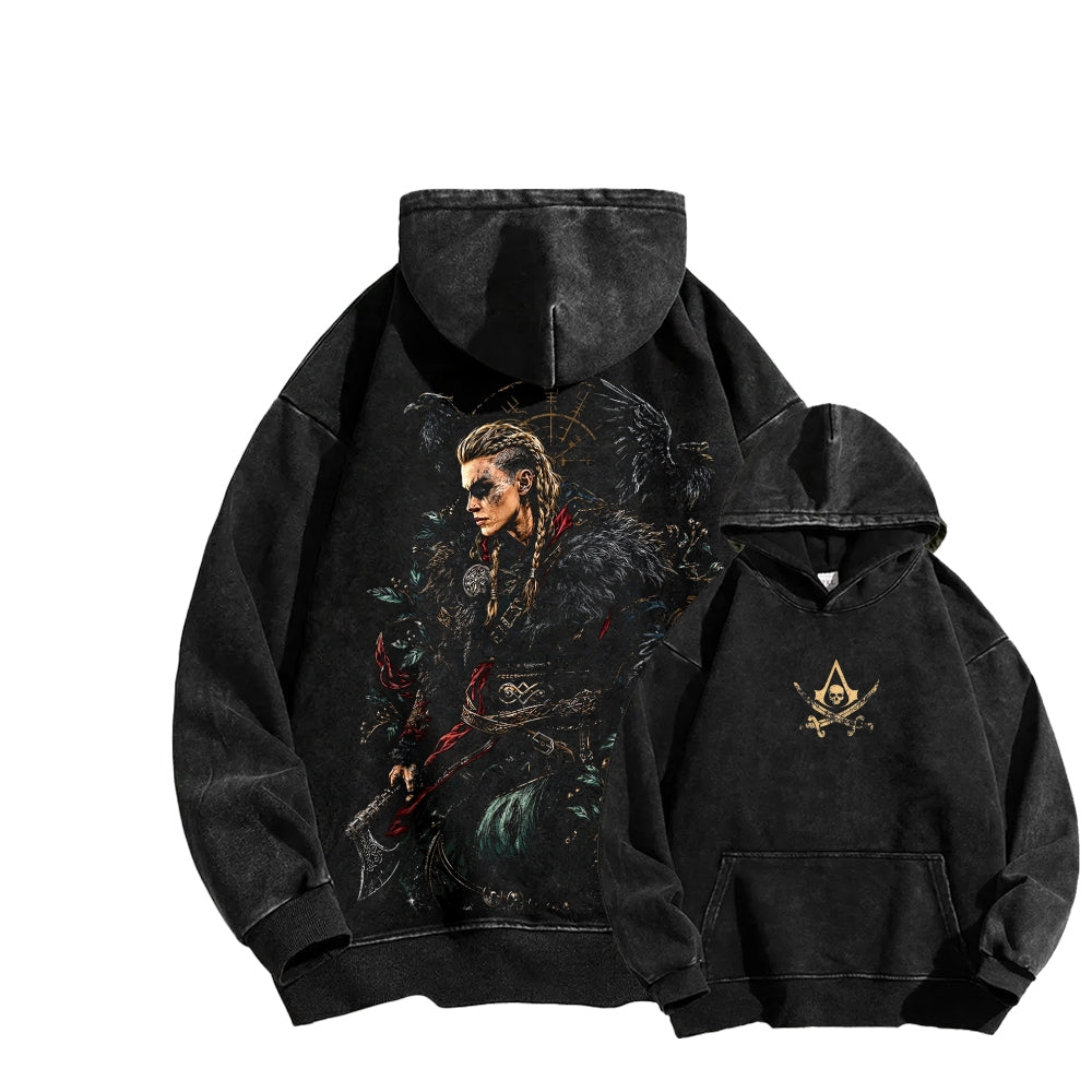 Assassin¡¯s Creed Unisex Washed Hoodie 2606010204