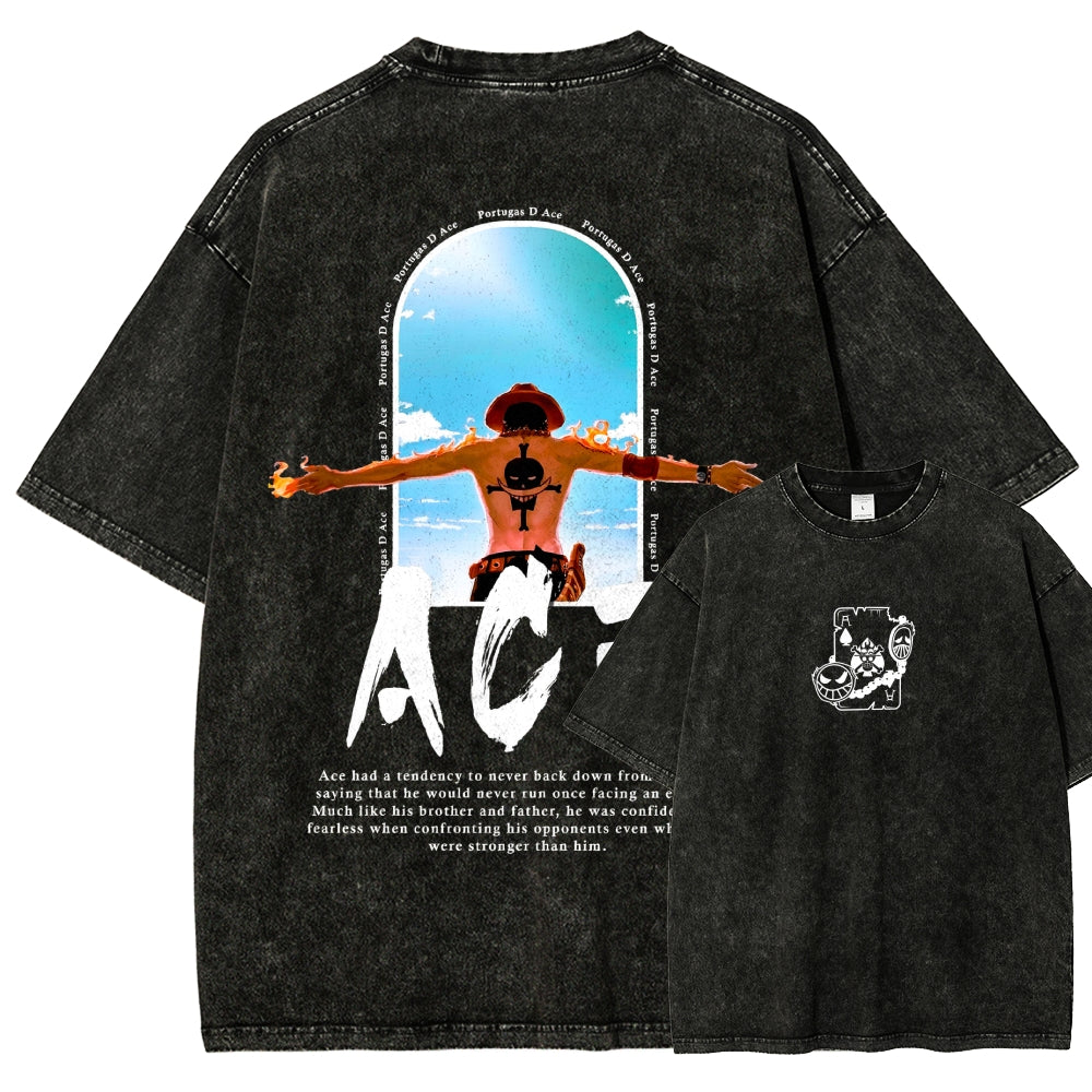 One Piece Washed T-shirt 2606014812