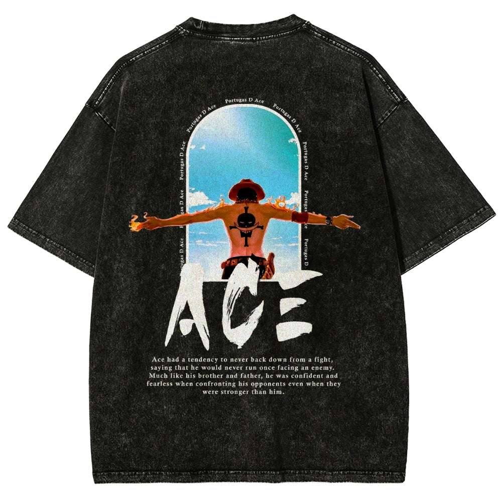 One Piece Washed T-shirt 2606014812