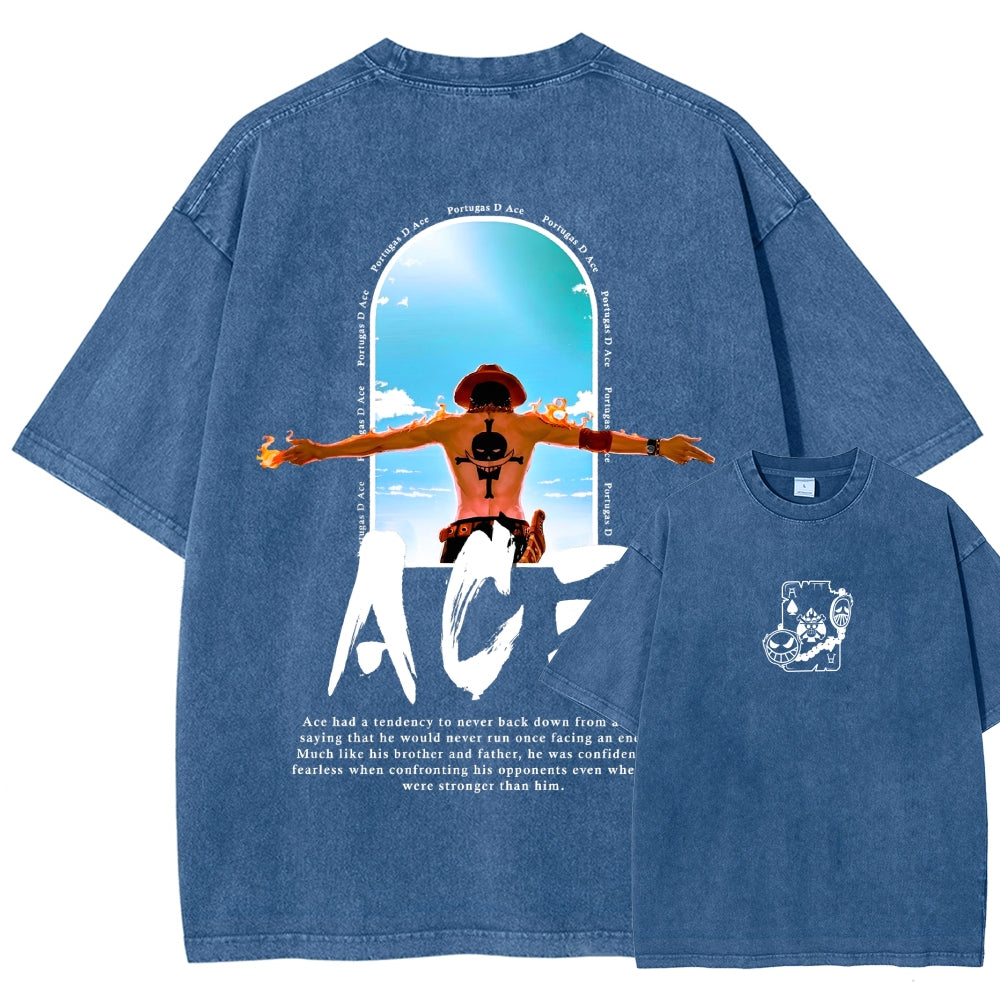 One Piece Washed T-shirt 2606014812