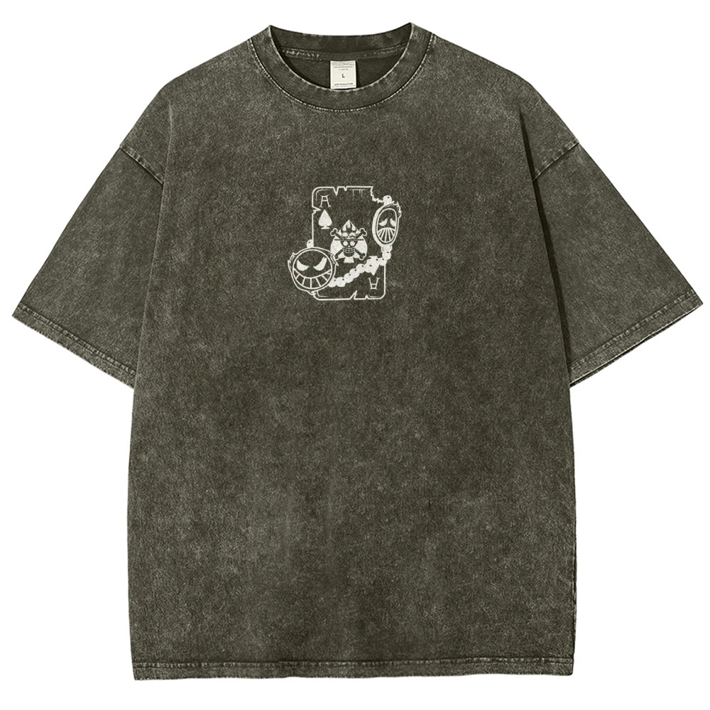 One Piece Washed T-shirt 2606014812