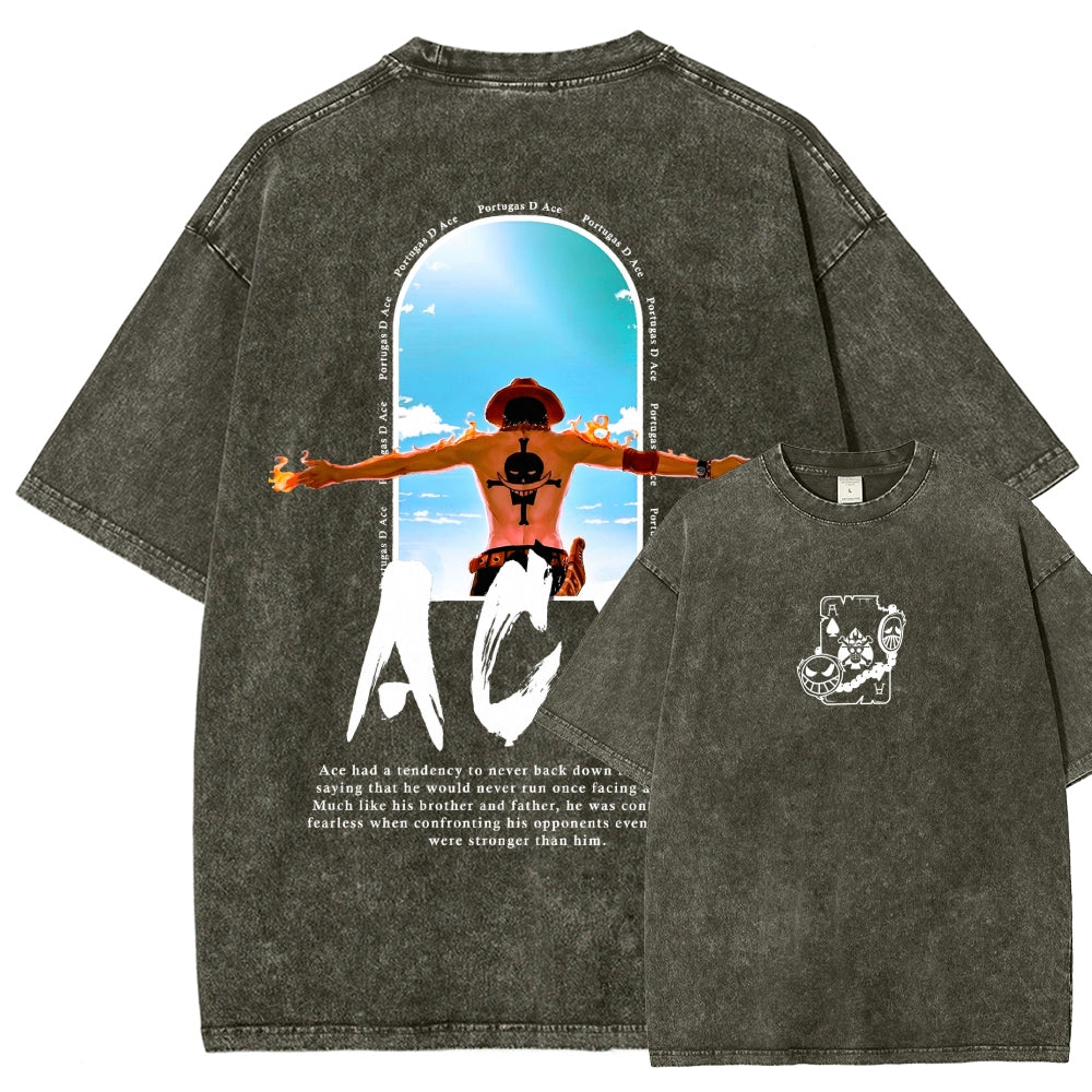 One Piece Washed T-shirt 2606014812