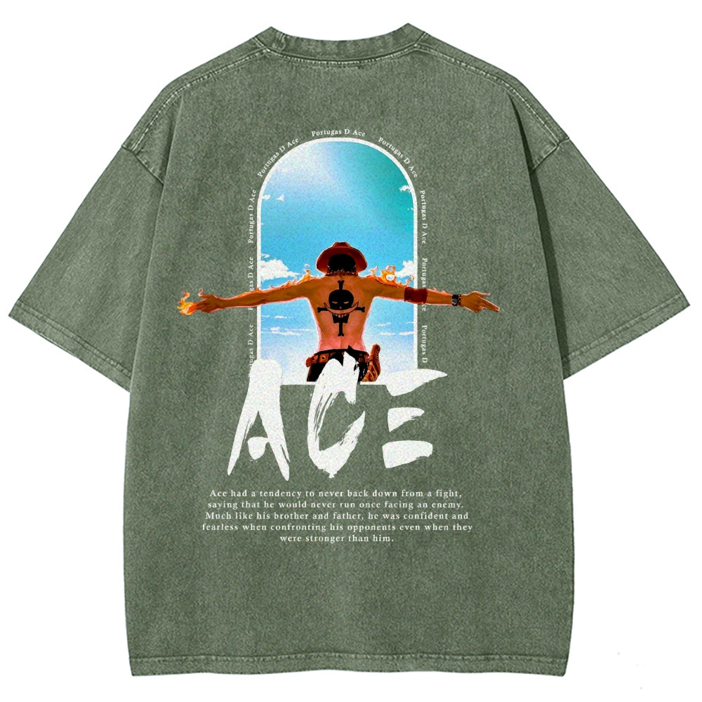 One Piece Washed T-shirt 2606014812
