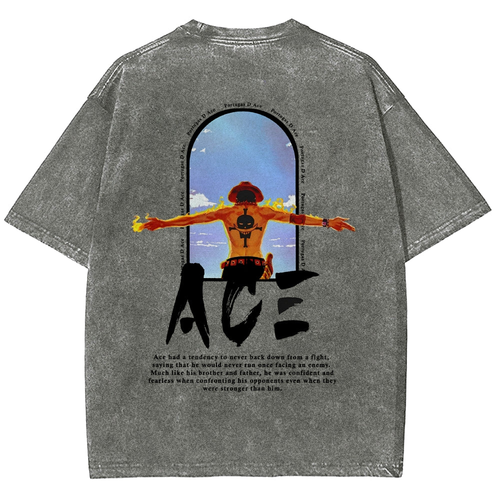 One Piece Washed T-shirt 2606014812