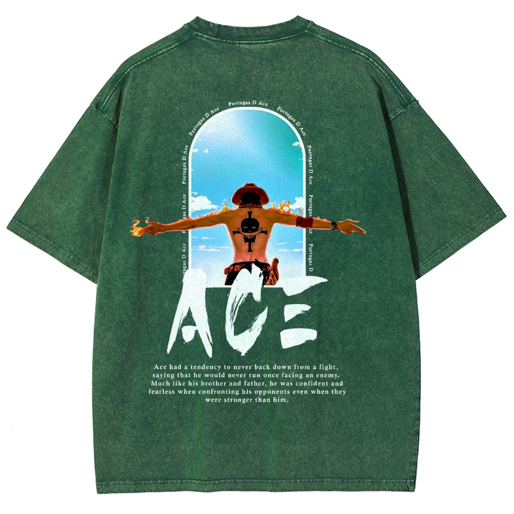 One Piece Washed T-shirt 2606014812