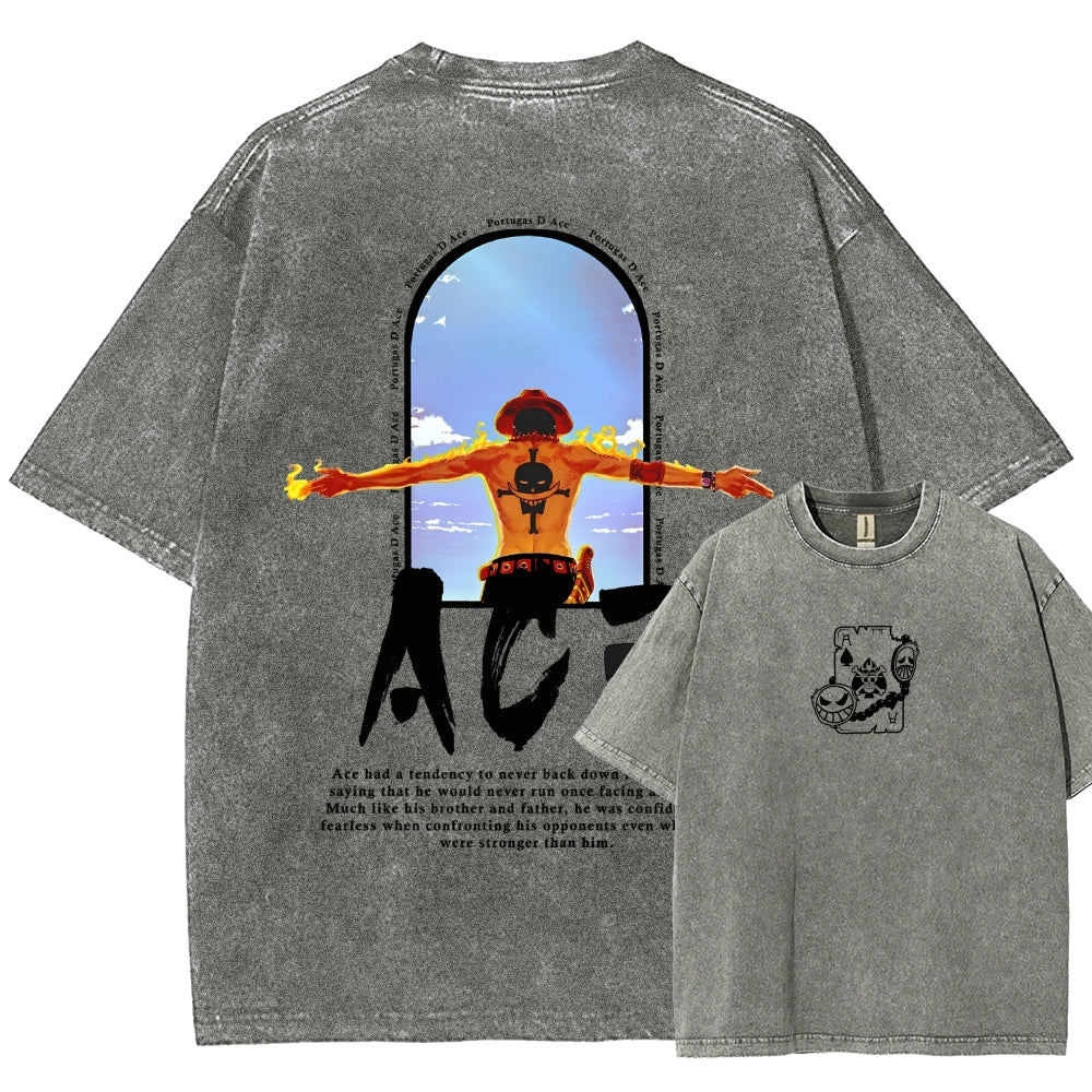 One Piece Washed T-shirt 2606014812