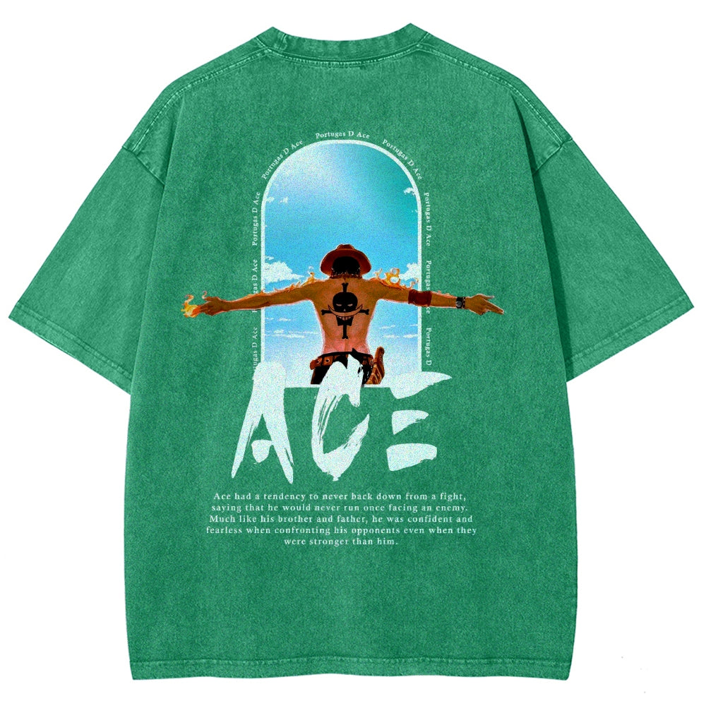 One Piece Washed T-shirt 2606014812