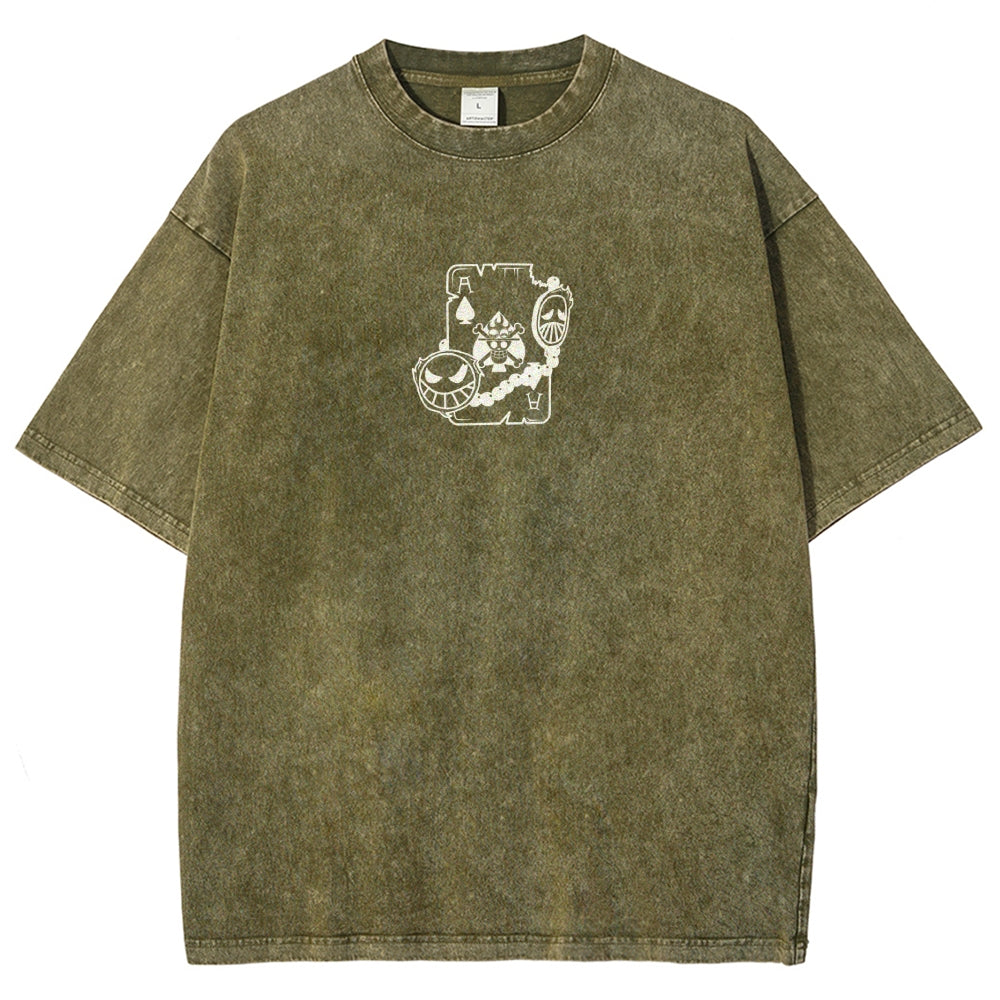 One Piece Washed T-shirt 2606014812