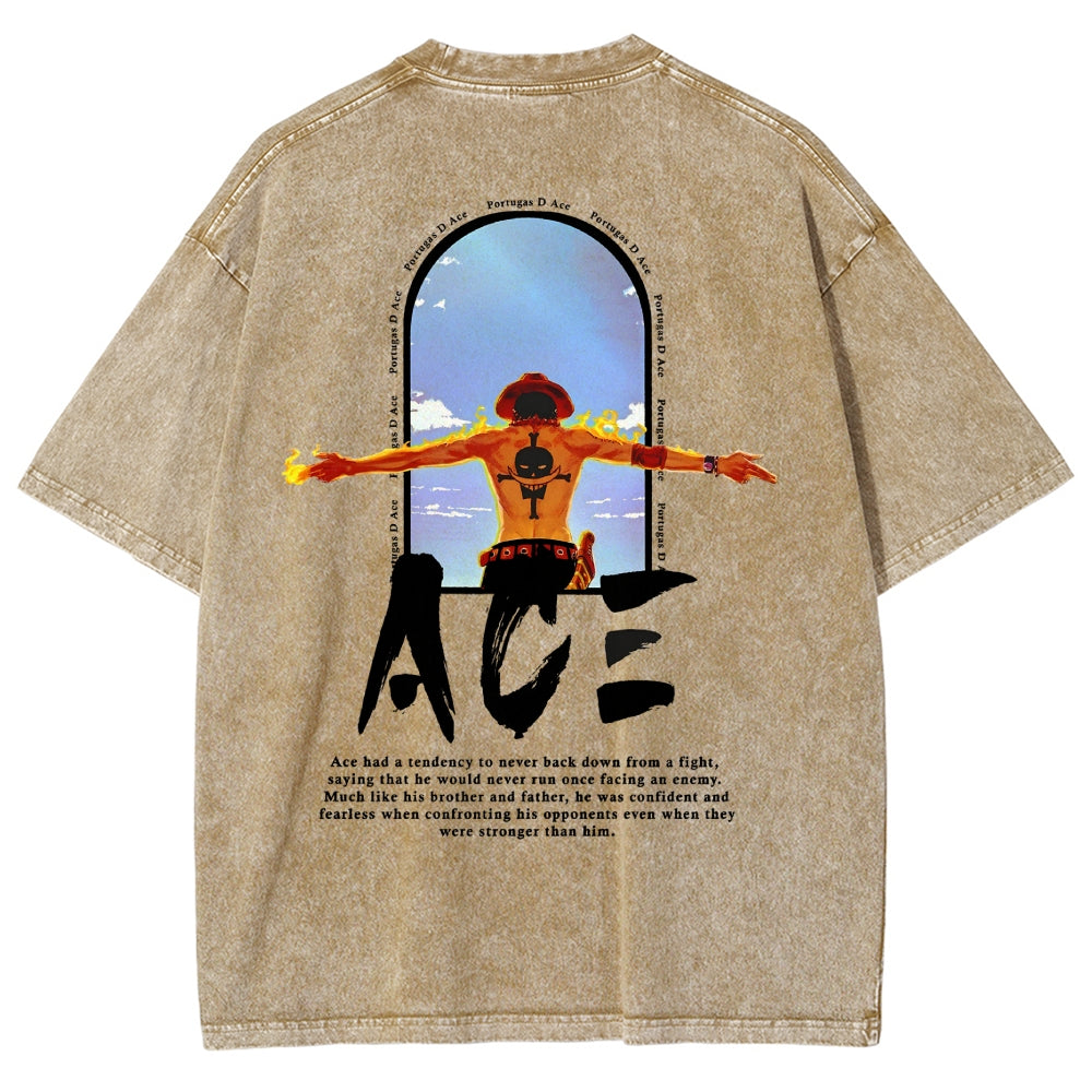 One Piece Washed T-shirt 2606014812