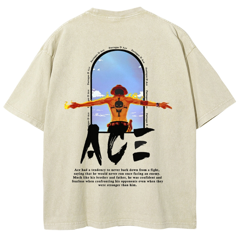 One Piece Washed T-shirt 2606014812