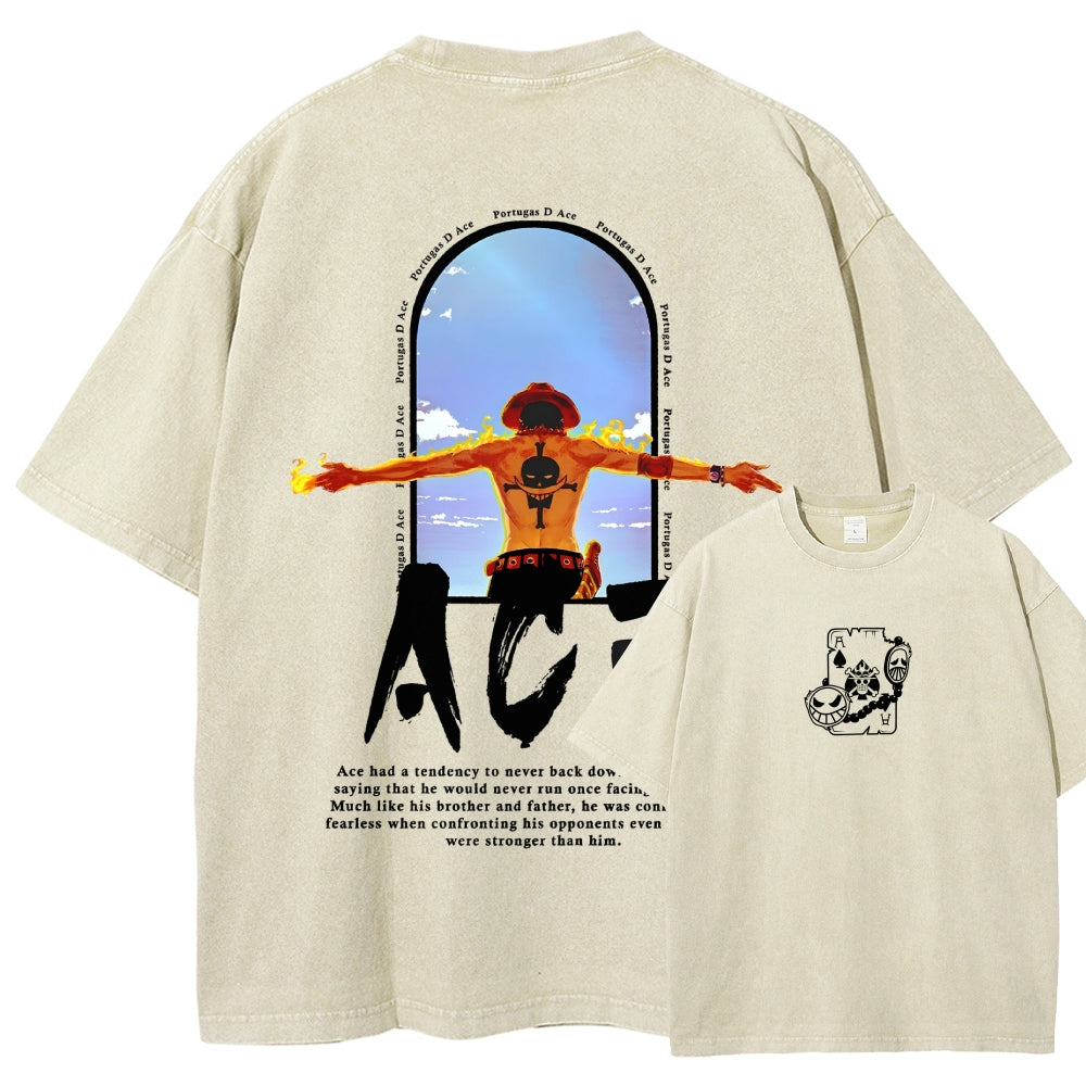 One Piece Washed T-shirt 2606014812