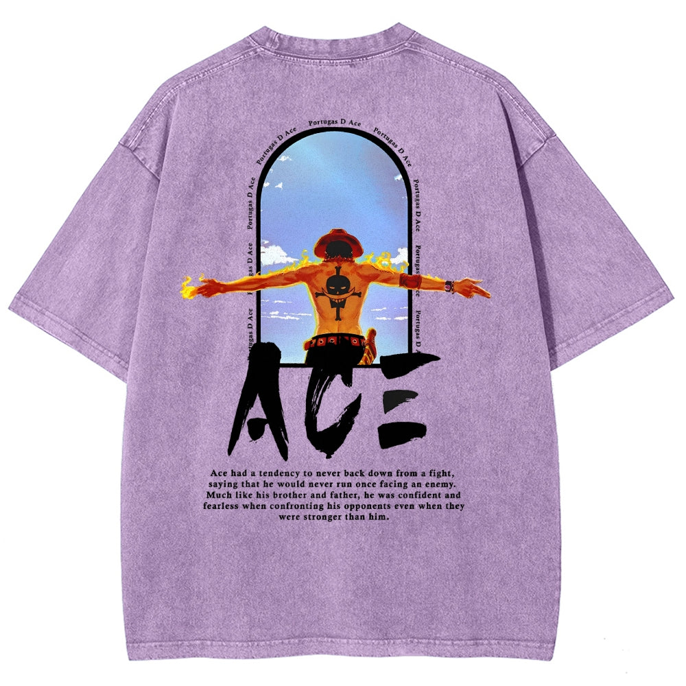 One Piece Washed T-shirt 2606014812