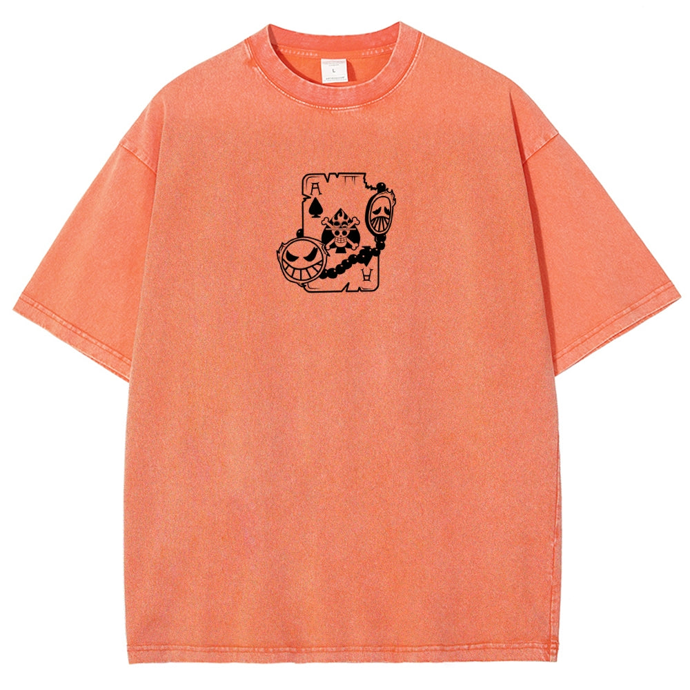 One Piece Washed T-shirt 2606014812