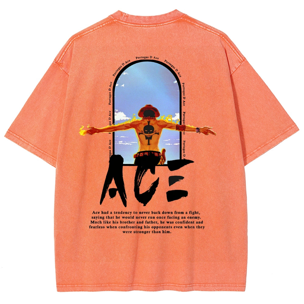 One Piece Washed T-shirt 2606014812