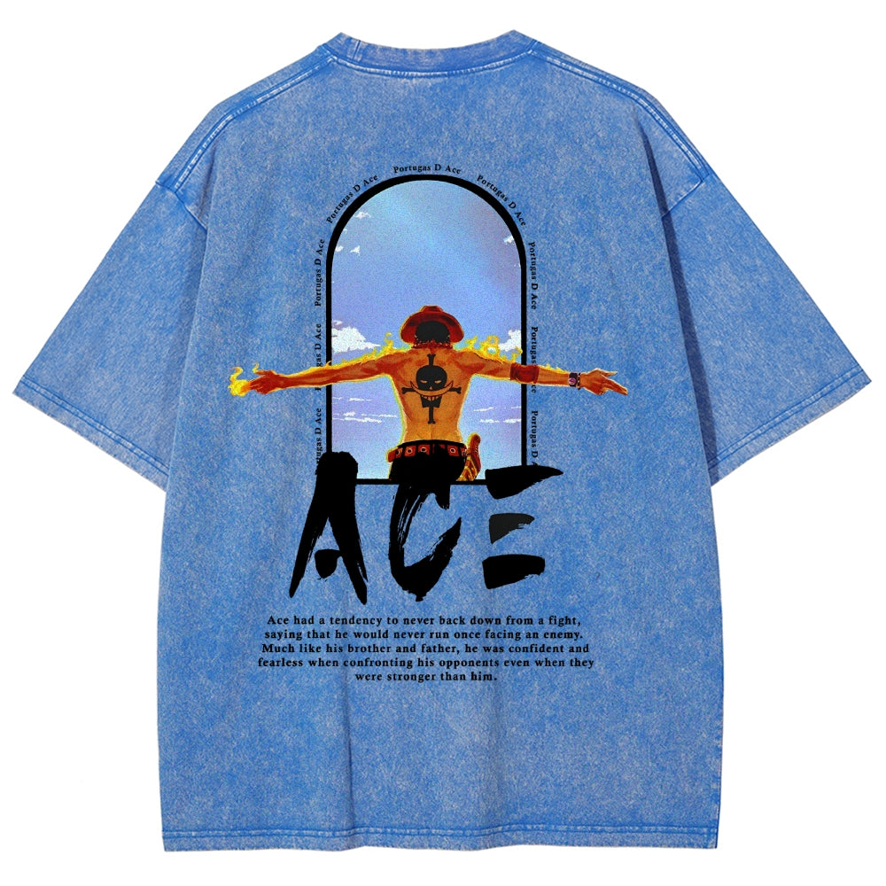 One Piece Washed T-shirt 2606014812