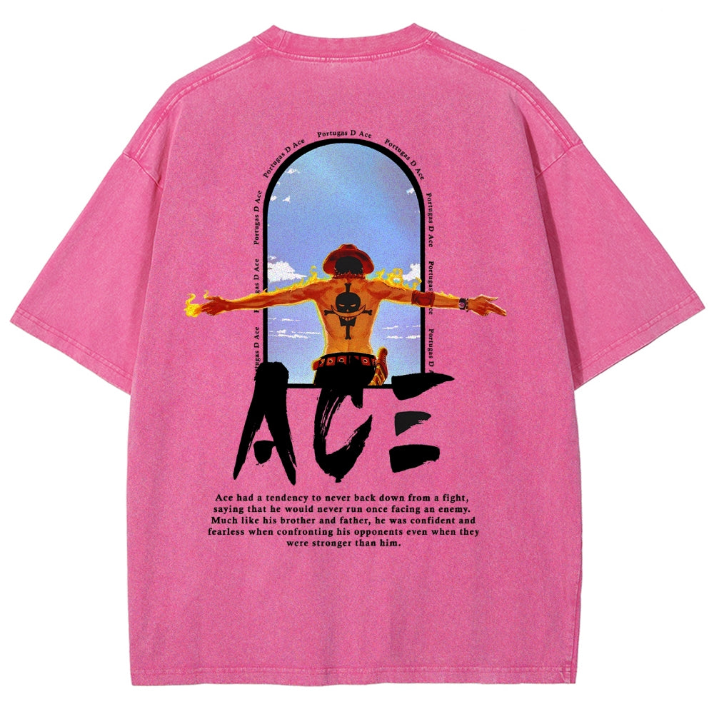 One Piece Washed T-shirt 2606014812
