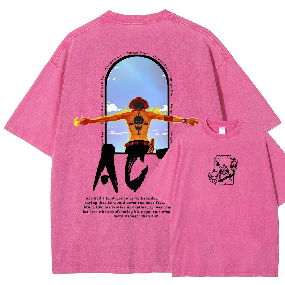 One Piece Washed T-shirt 2606014812