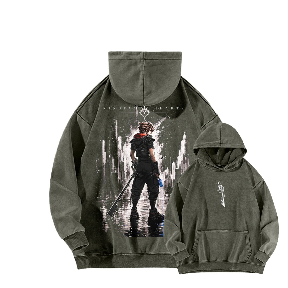 Kingdom Hearts Washed-finish sweatshirt 2606015491