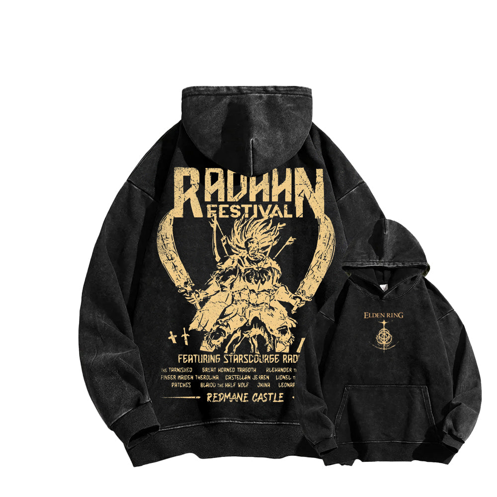 Elden Ring Casual Washed Hoodies 2506023731