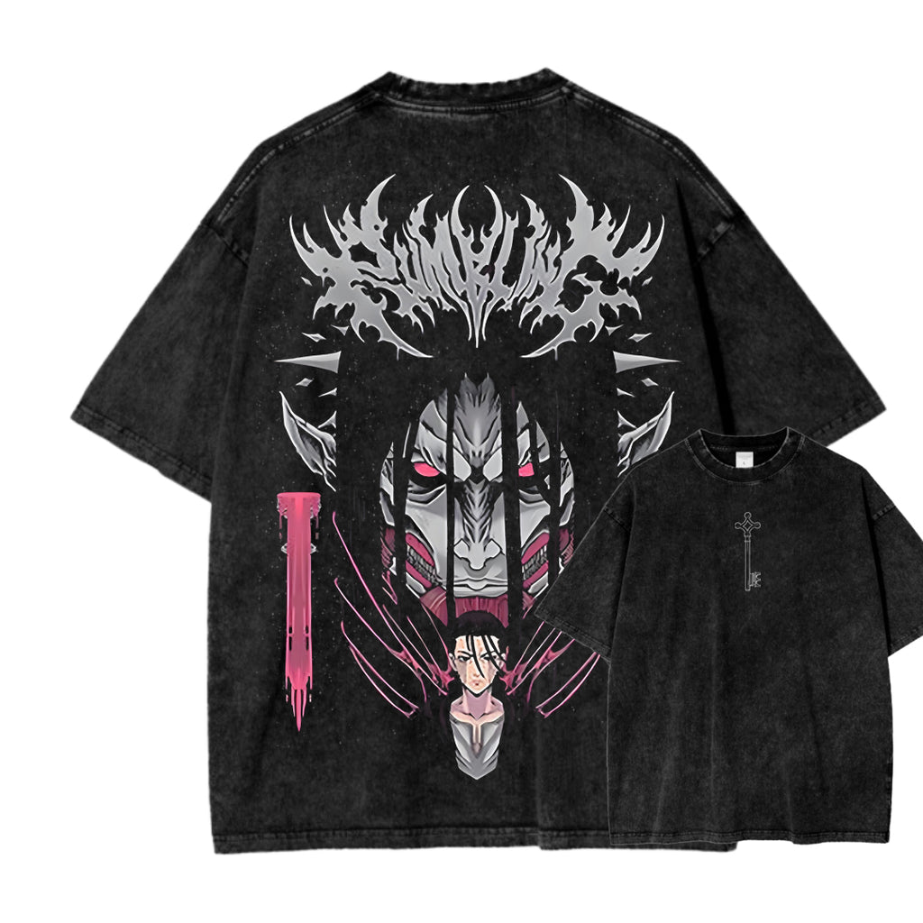 Attack On Titan Unisex Fit Washed T-Shirt 2503000041