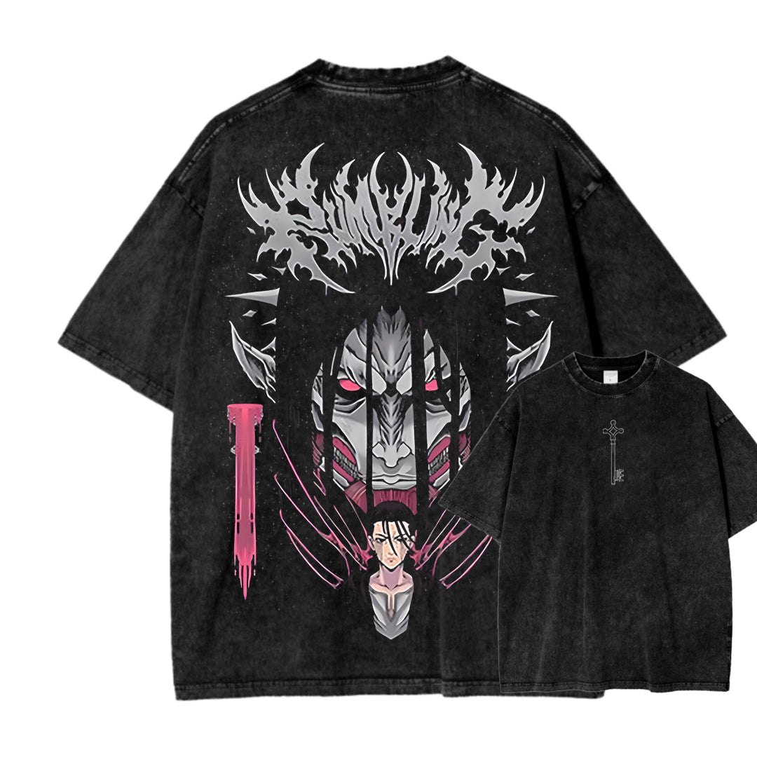 Attack On Titan Unisex Fit Washed T-Shirt 2503000041
