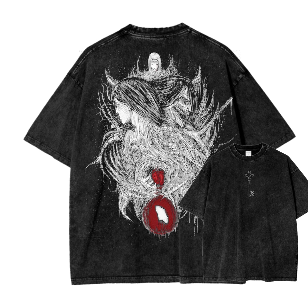 Attack On Titan Unisex Fit Washed T-Shirt 2503000078
