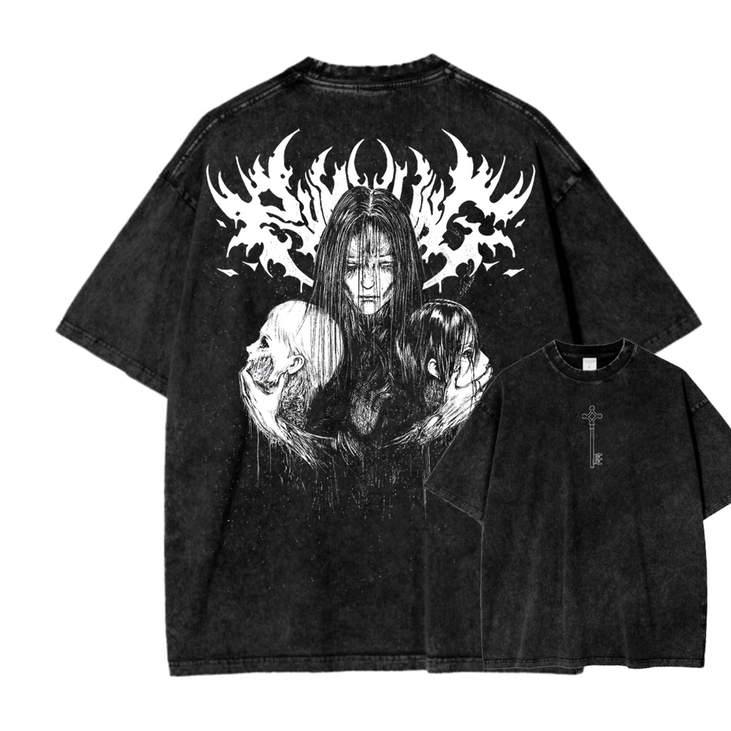 Attack On Titan Unisex Fit Washed T-Shirt 2503000106