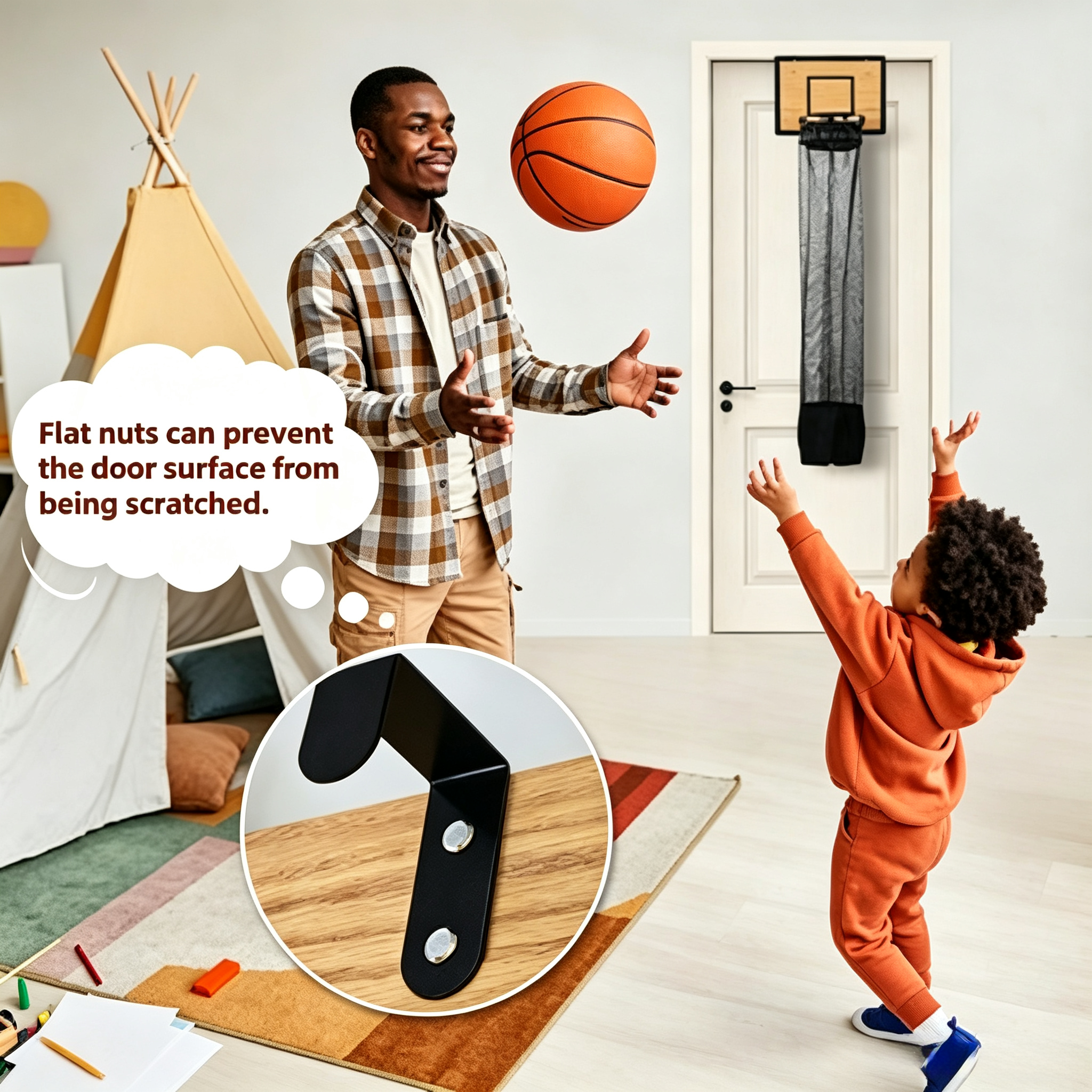 🏀 Slam & Sort™ Laundry Basketball Hamper