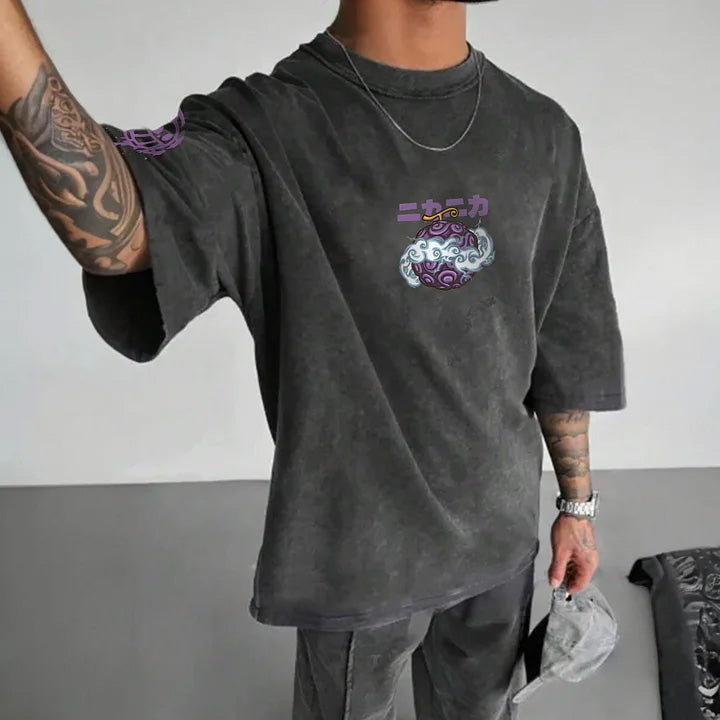 Unisex Anime Inspired Vintage T-Shirt