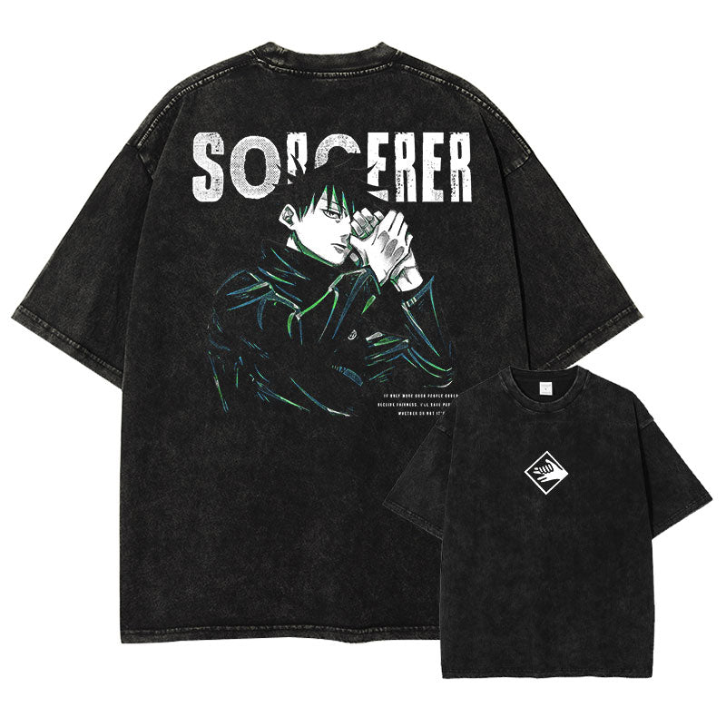 Shadow Technique Anime Graphic T-Shirt â€?Cotton Oversized Tee