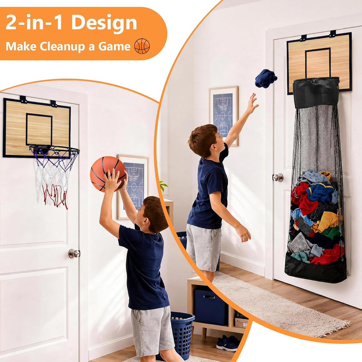 🏀 Slam & Sor Laundry Basketball Hamper