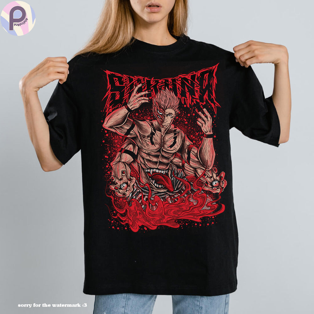 Ryomen Sukuna Heavy Metal Jujutsu Kaisen Shirt