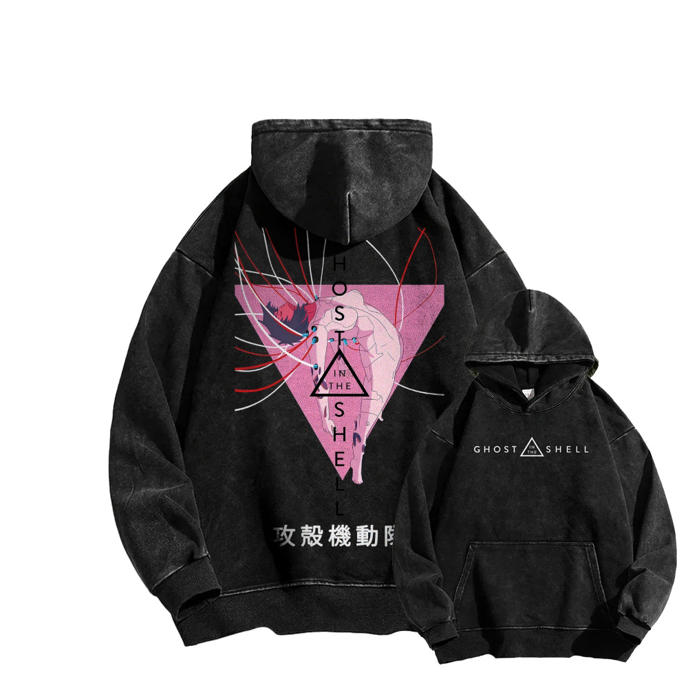 Ghost in the Shell Casual Washed Hoodie 2508002132