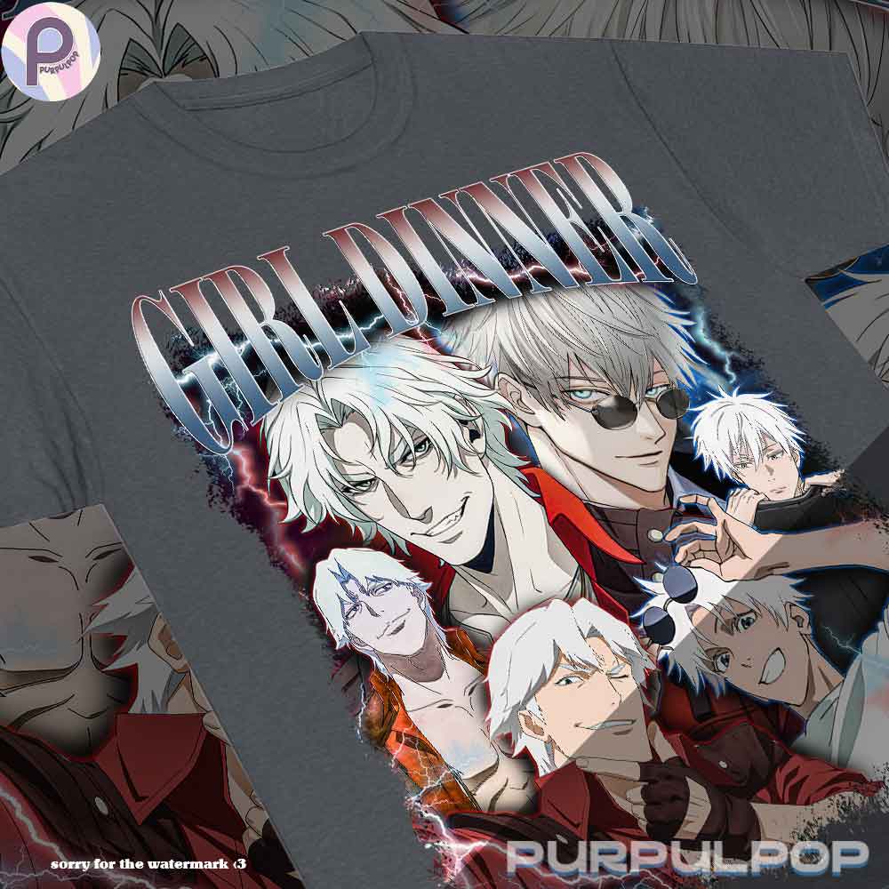 Gojo Satoru Dante Devil May Cry Girl Dinner Shirt