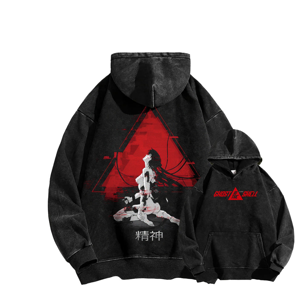 Ghost in the Shell Casual Washed Hoodie 2508002119